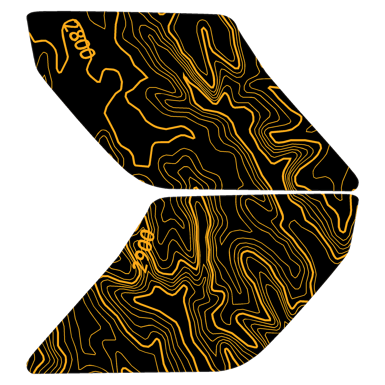 Topo Interior Door Handle Overlays - 2021+ Bronco - Image 34