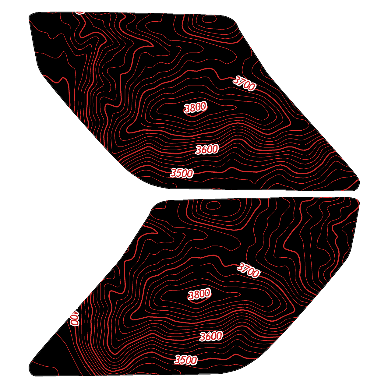 Topo Interior Door Handle Overlays - 2021+ Bronco - Image 58