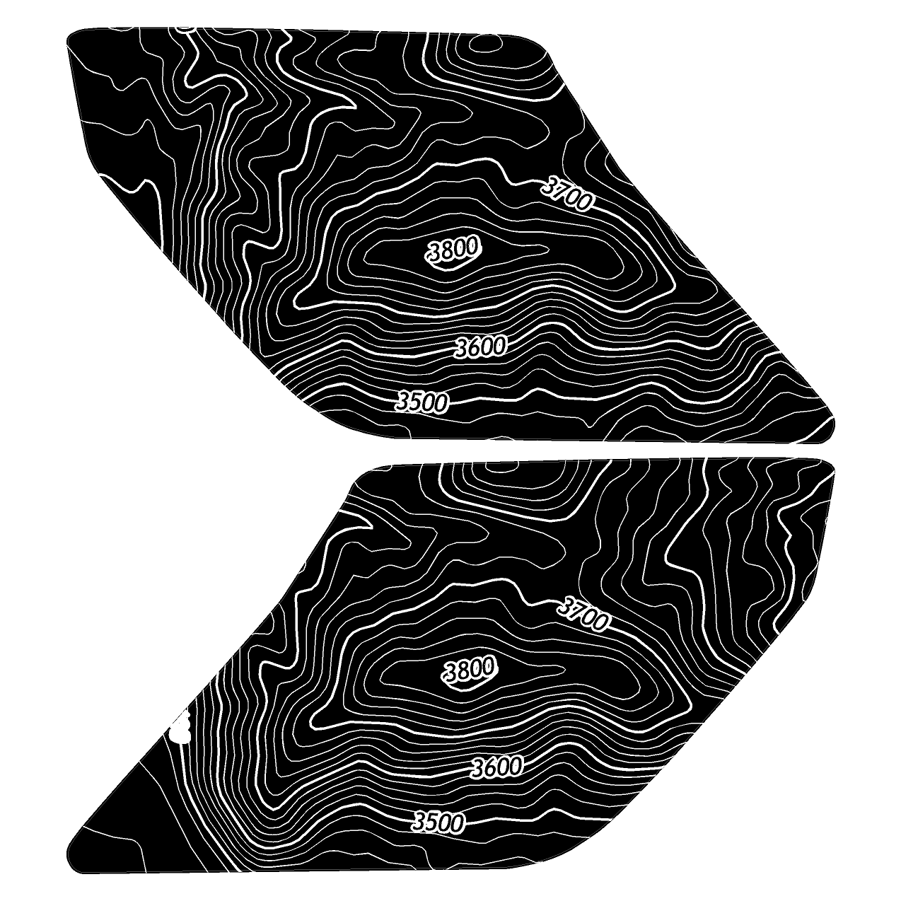 Topo Interior Door Handle Overlays - 2021+ Bronco - Image 63