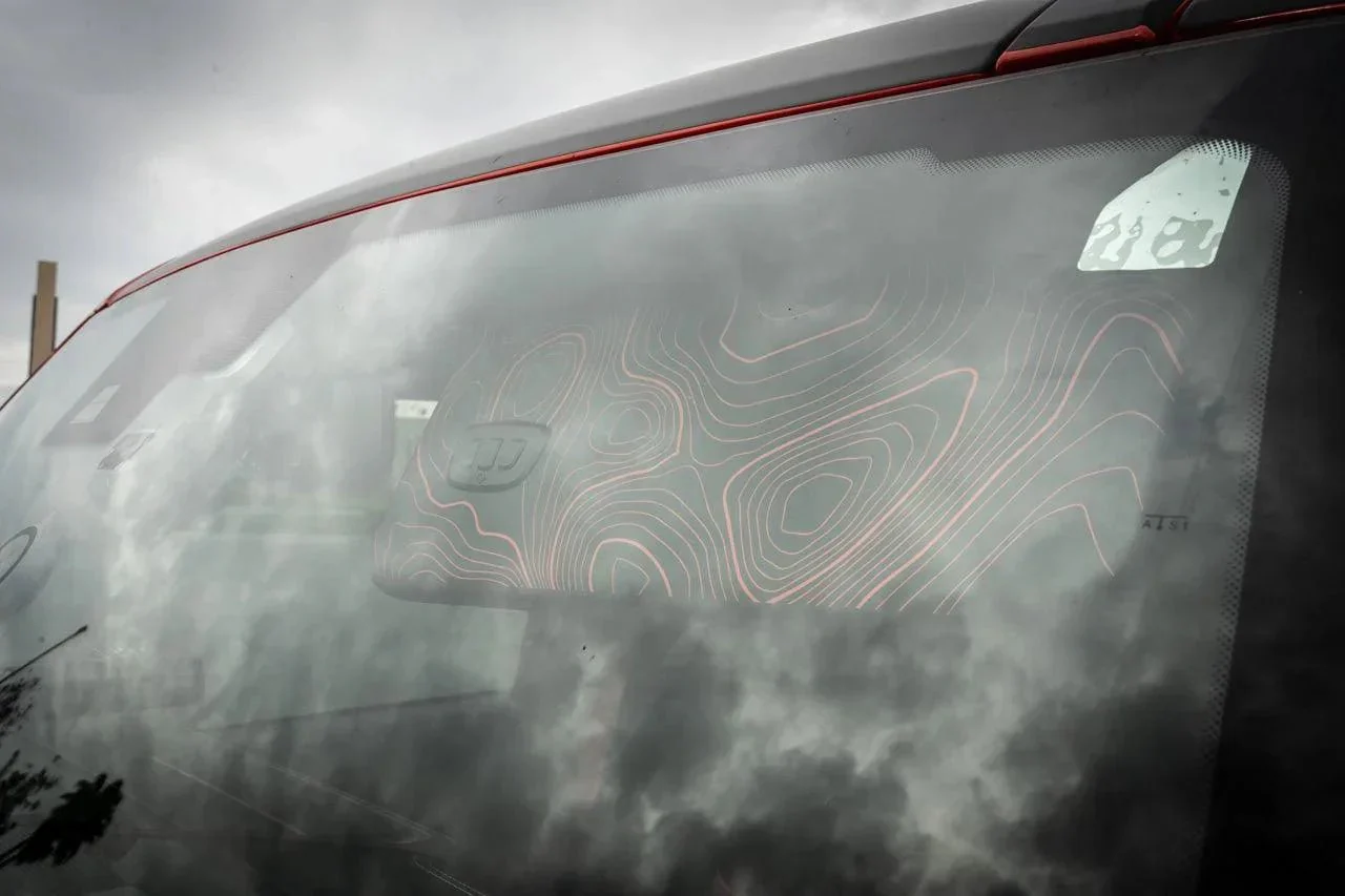 Topo Interior Sun Visor Overlays (Printed Series) - 2021+ Bronco (with Homelink) - Image 10