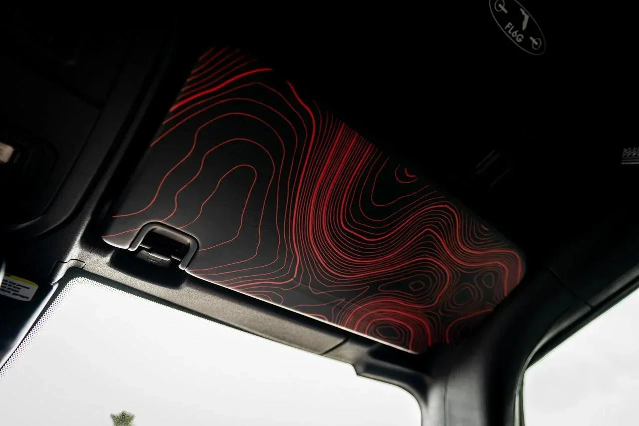 Topo Interior Sun Visor Overlays (Printed Series) - 2021+ Bronco (with Homelink) - Image 6