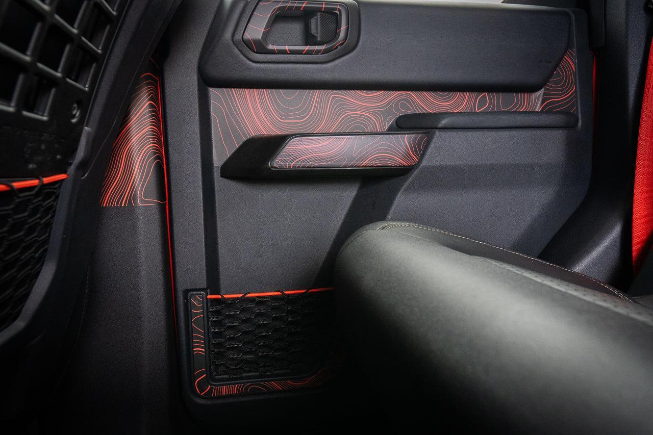 Topo Rear Door Net Trim Overlay Kit (Printed Series) - 2021+ Bronco - Image 2