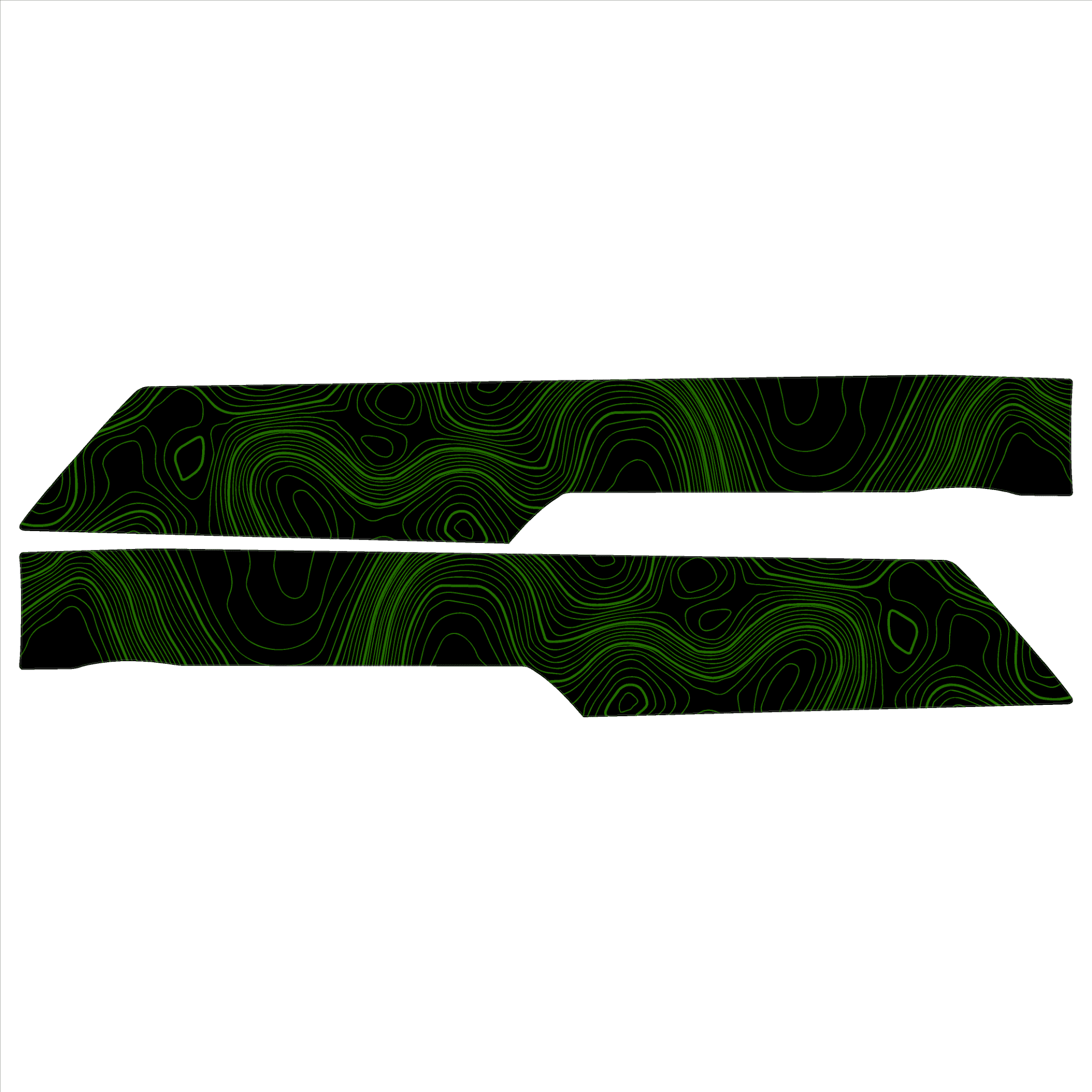 Topo Rear Interior Lower Door Card Insert Overlays (Printed Series) - 2021+ Bronco 4 Door - Image 13