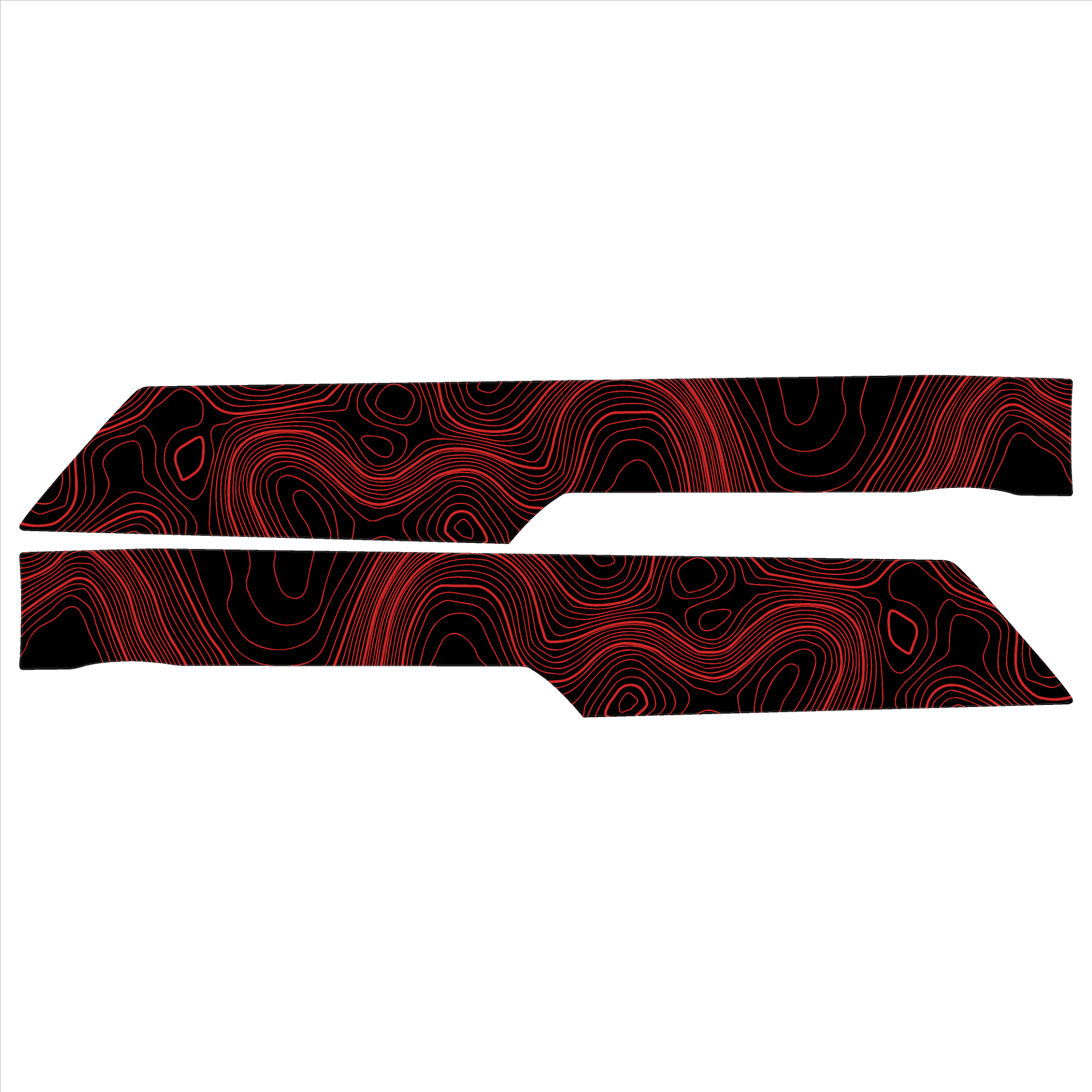 Topo Rear Interior Lower Door Card Insert Overlays (Printed Series) - 2021+ Bronco 4 Door - Image 14