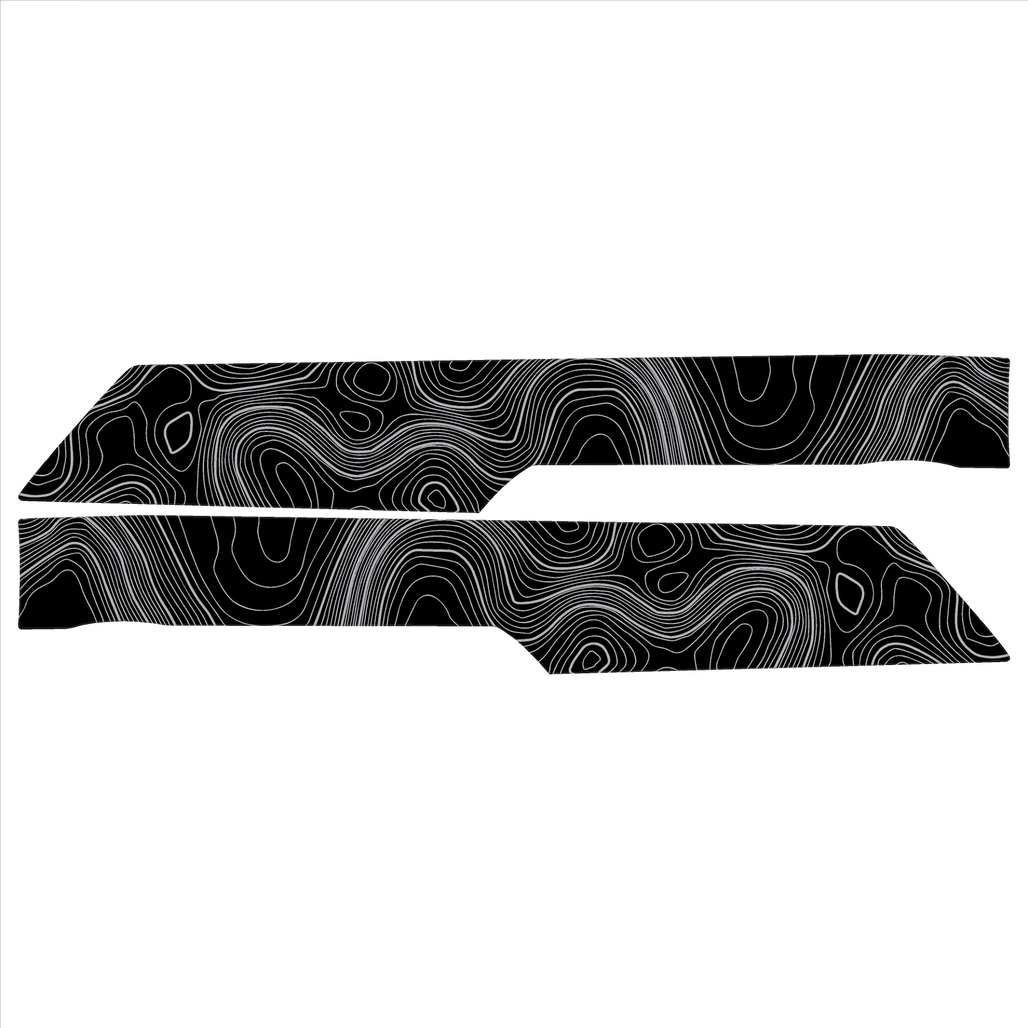 Topo Rear Interior Upper Door Card Insert Overlays (Printed Series) - 2021+ Bronco 4 Door - Image 25