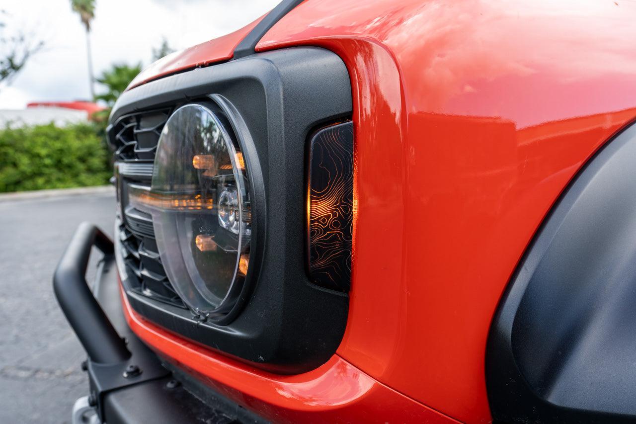 Topo Sidemarker Overlays (Front Only, Printed Series) - 2021+ Bronco (ALL) - Image 3