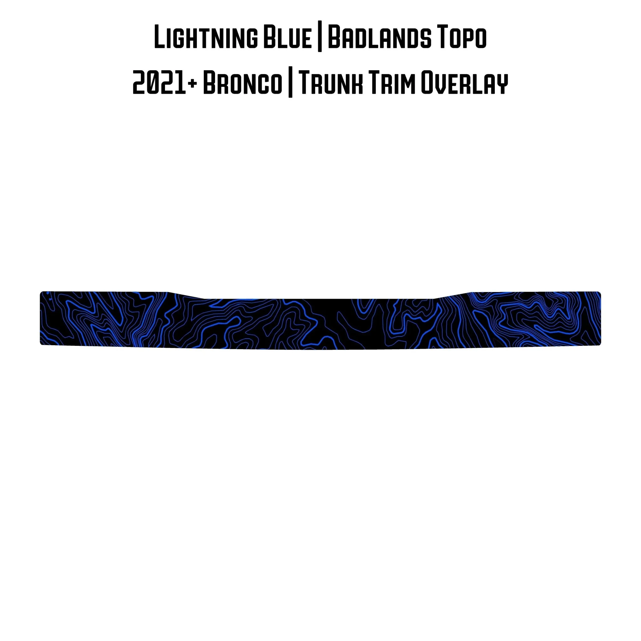 Topo Trunk Trim Overlay / Protector - 2021+ Bronco - Image 38