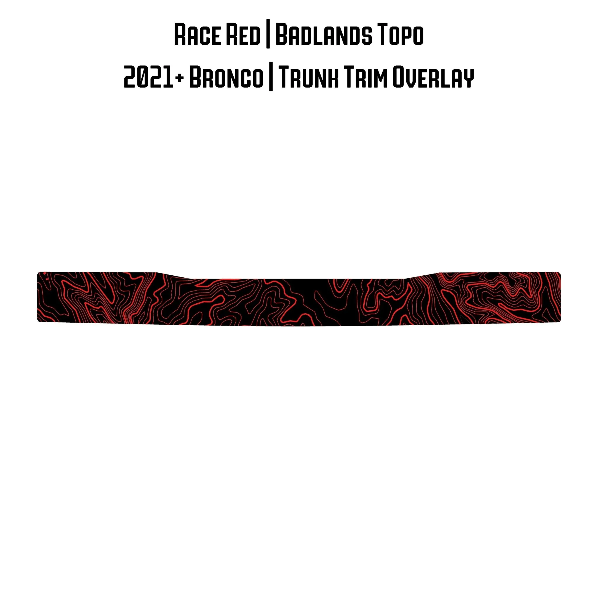 Topo Trunk Trim Overlay / Protector - 2021+ Bronco - Image 39
