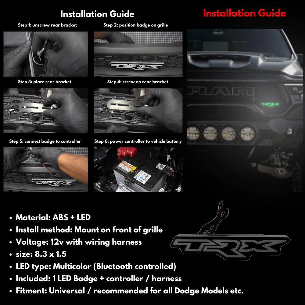 TRX LED Badge: (Multicolor Flow) - Image 7