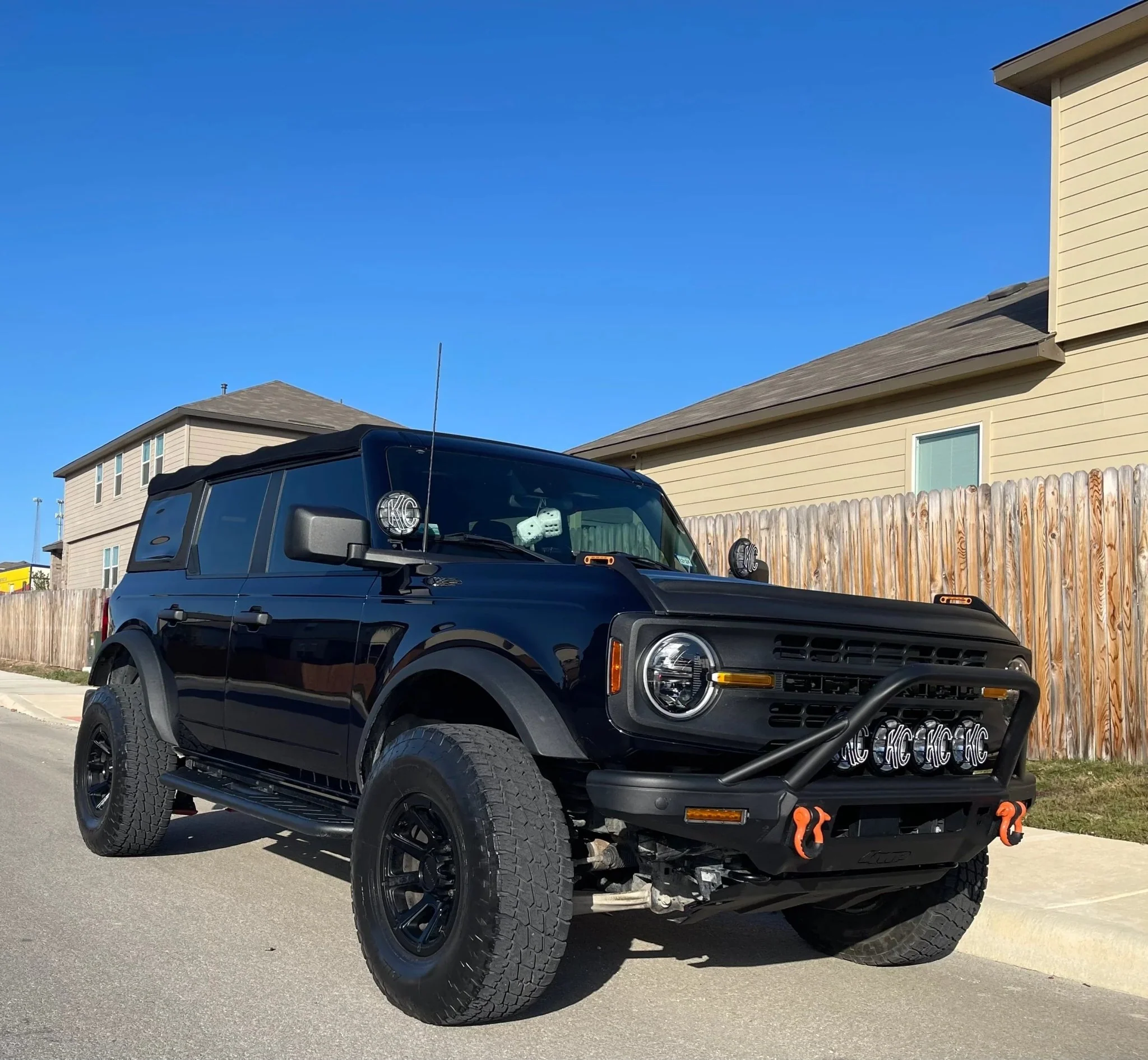 V2 Smoked Shortie Style Light Bar Overlays - 2021+ Bronco (Standard Headlights) - Image 2