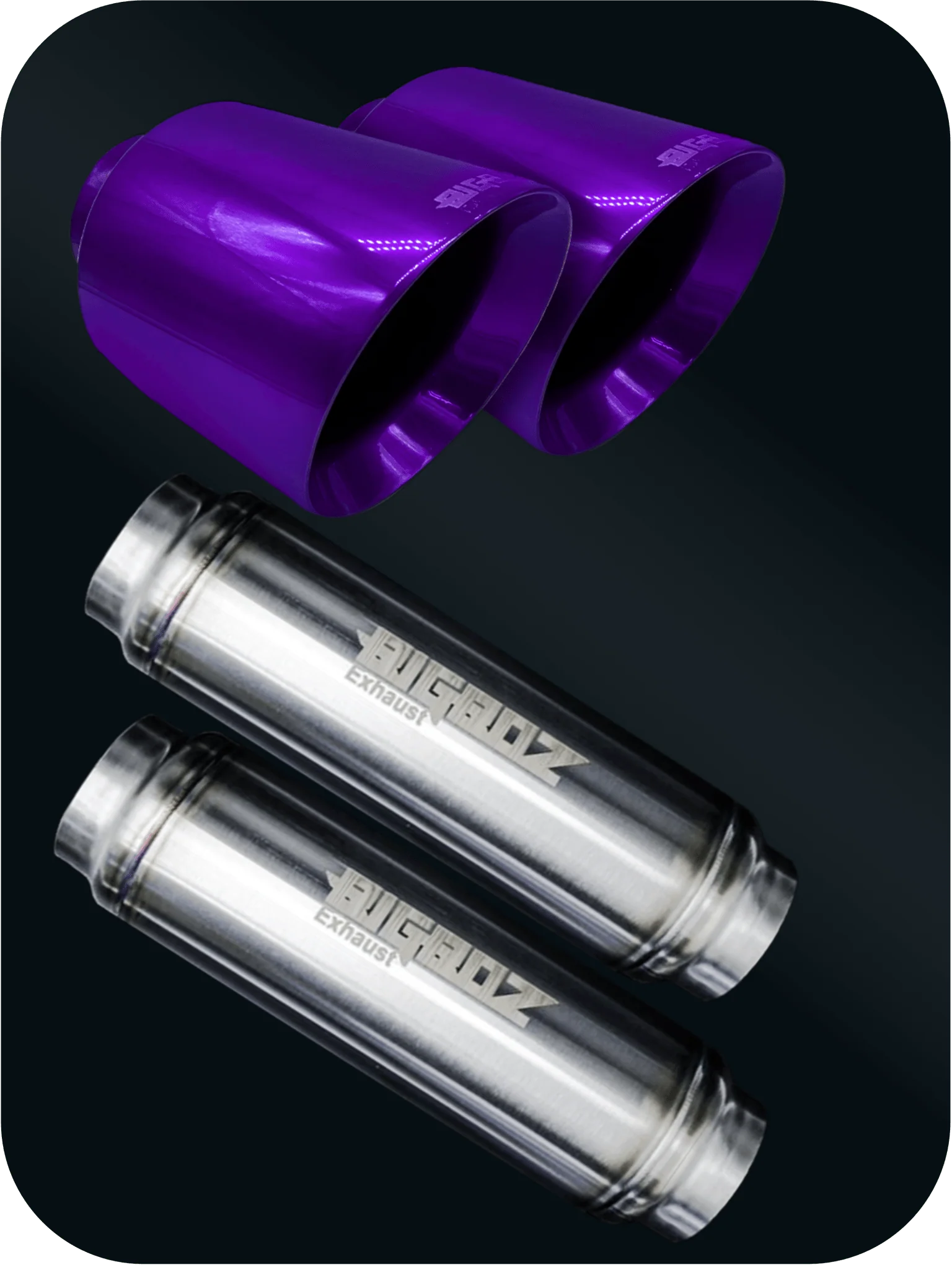 V6 DODGE CHARGER 2015-2023 SET BIGBOZ 5” TIPS + BIGBOZ 4 PAIR IN 2.5" BUNDLE - Image 32
