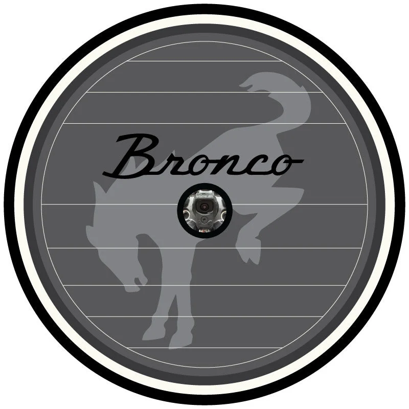 Vintage Logo Ford Bronco Spare Tire Cover Design - Image 2