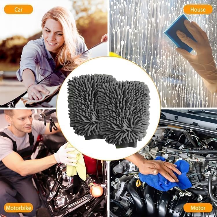 WASH & WHIPS Car Wash Kit - 3-Gallon Bucket with Particle Interceptor Trap, Shampoo, Chenille Mitt & Microfiber Soft Towel, 5pcs - Image 7