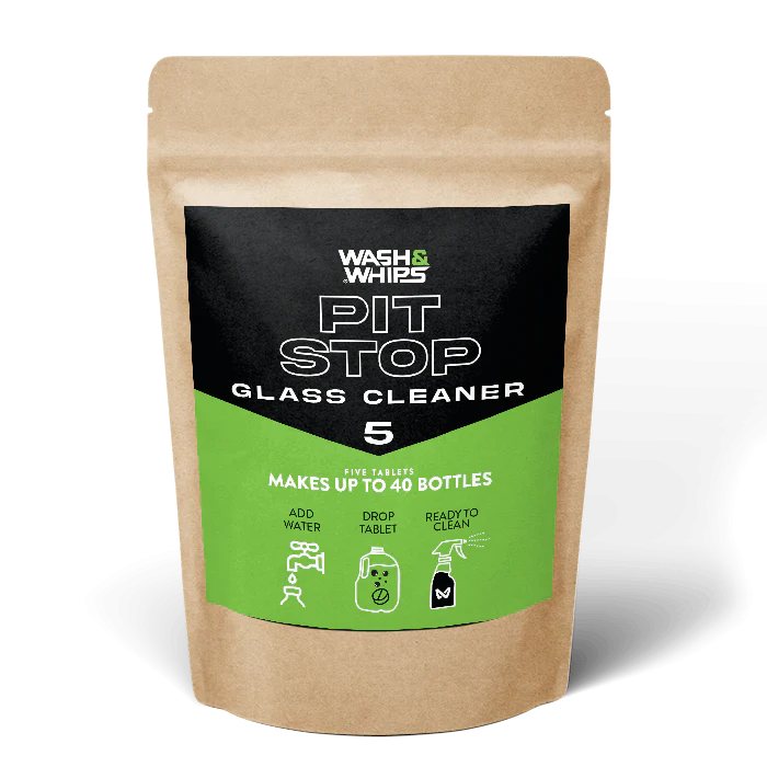 WASH&WHIPS Pit Stop Glass Cleaner / All Surface Cleaner Refill Tablets (Makes 5 Gallons) - Image 6