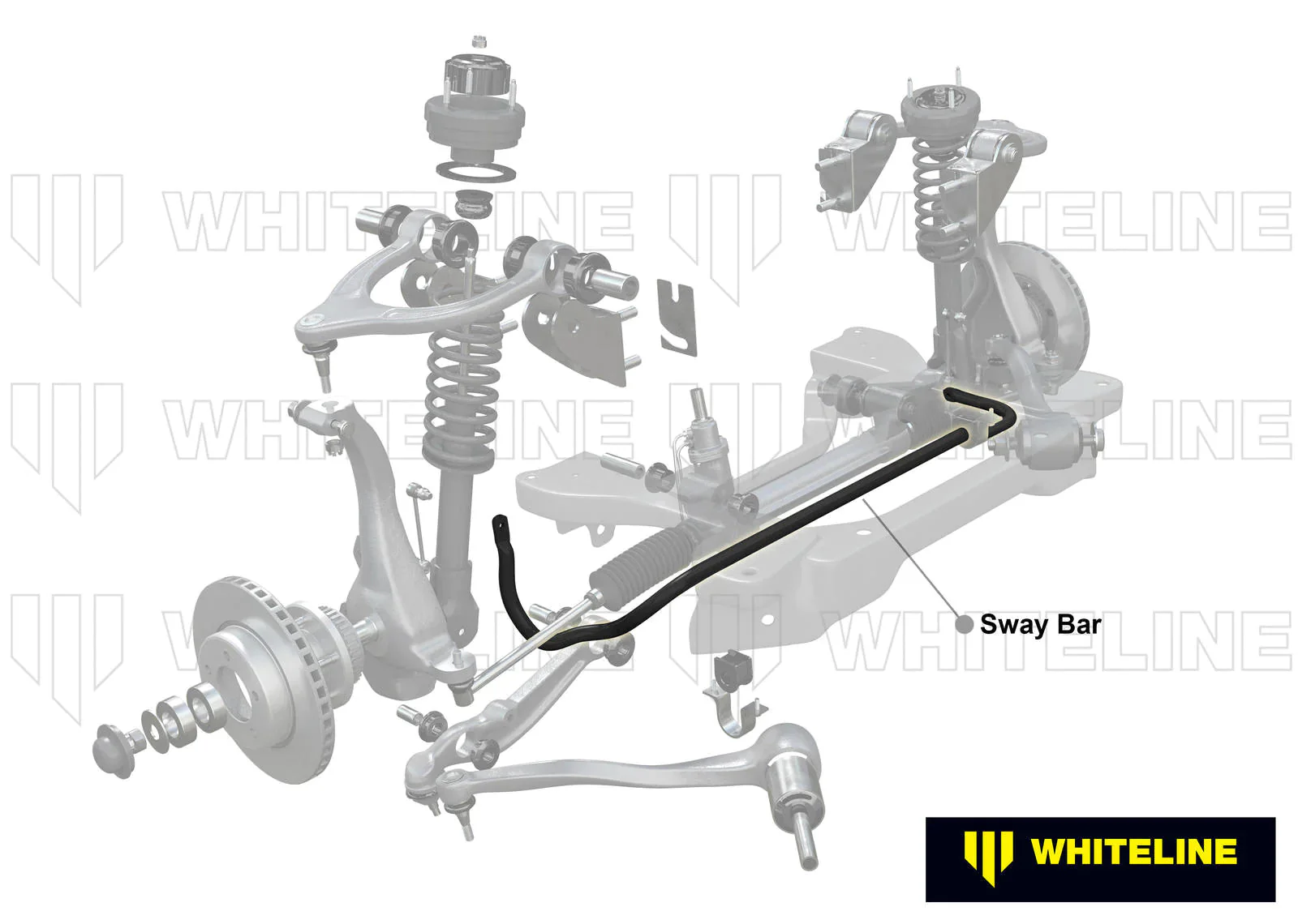 Whiteline Adjustable Front Sway Bar 2005-2023 Challenger/Charger - Image 2