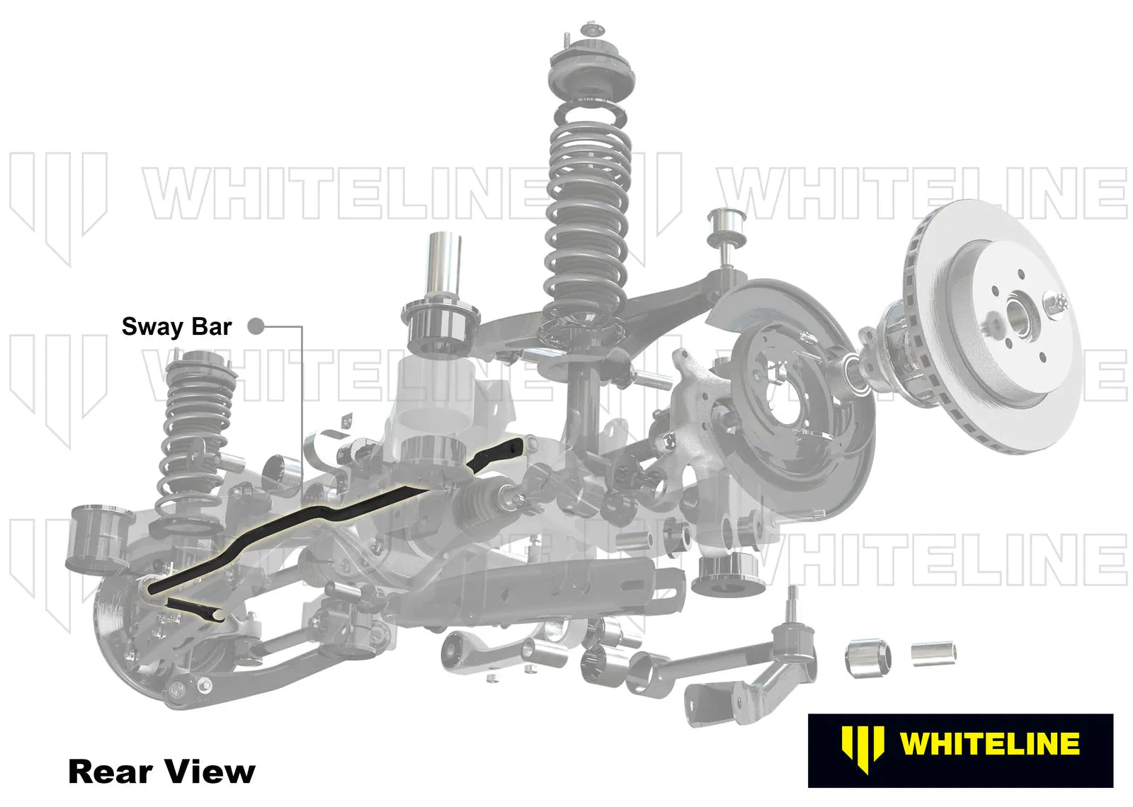 Whiteline Adjustable Rear Sway Bar 2005-2023 Challenger/Charger - Image 2