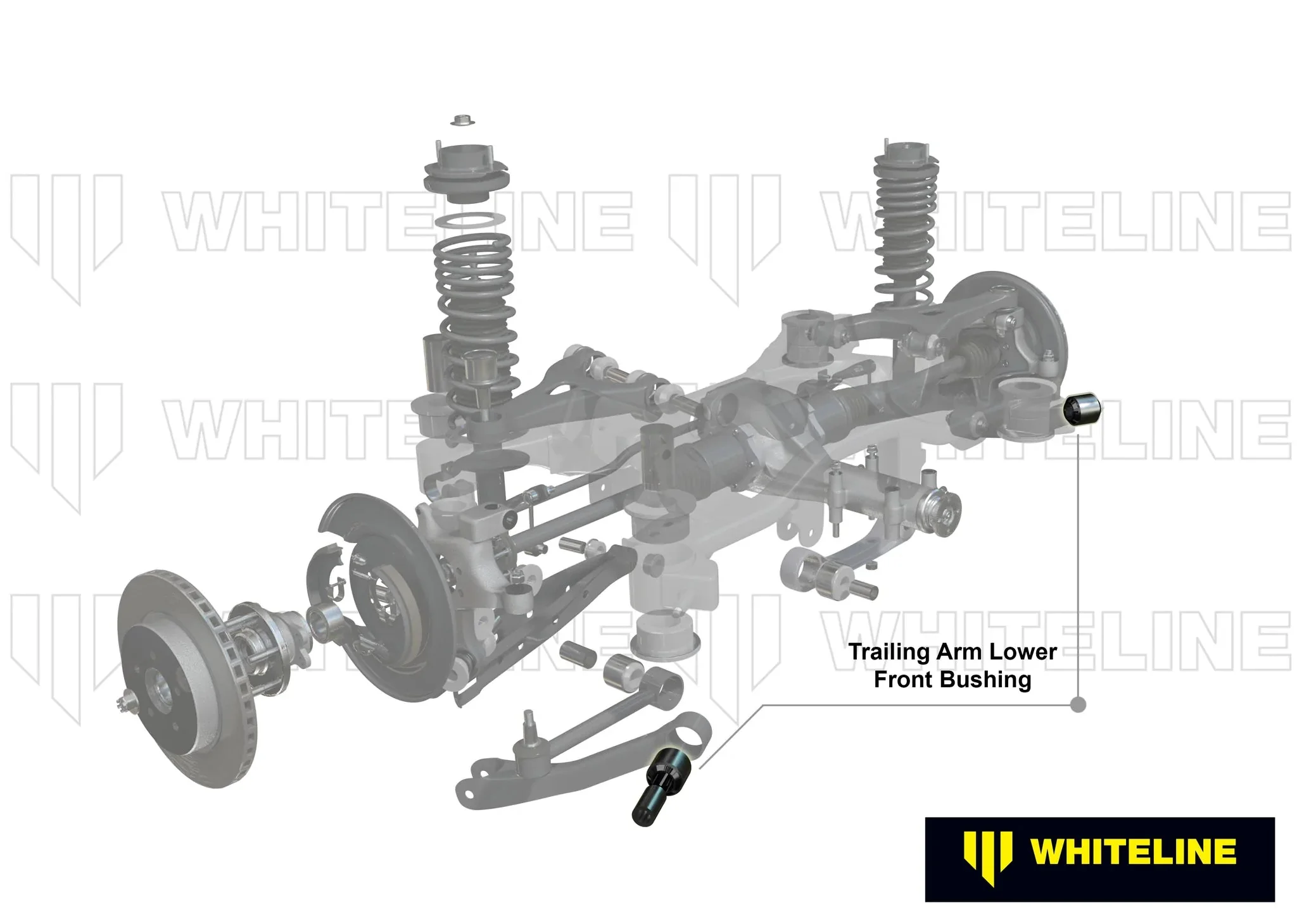 Whiteline Rear Trailing Arm Lower Front Bushing 2005-2023 Challenger/Charger - Image 4